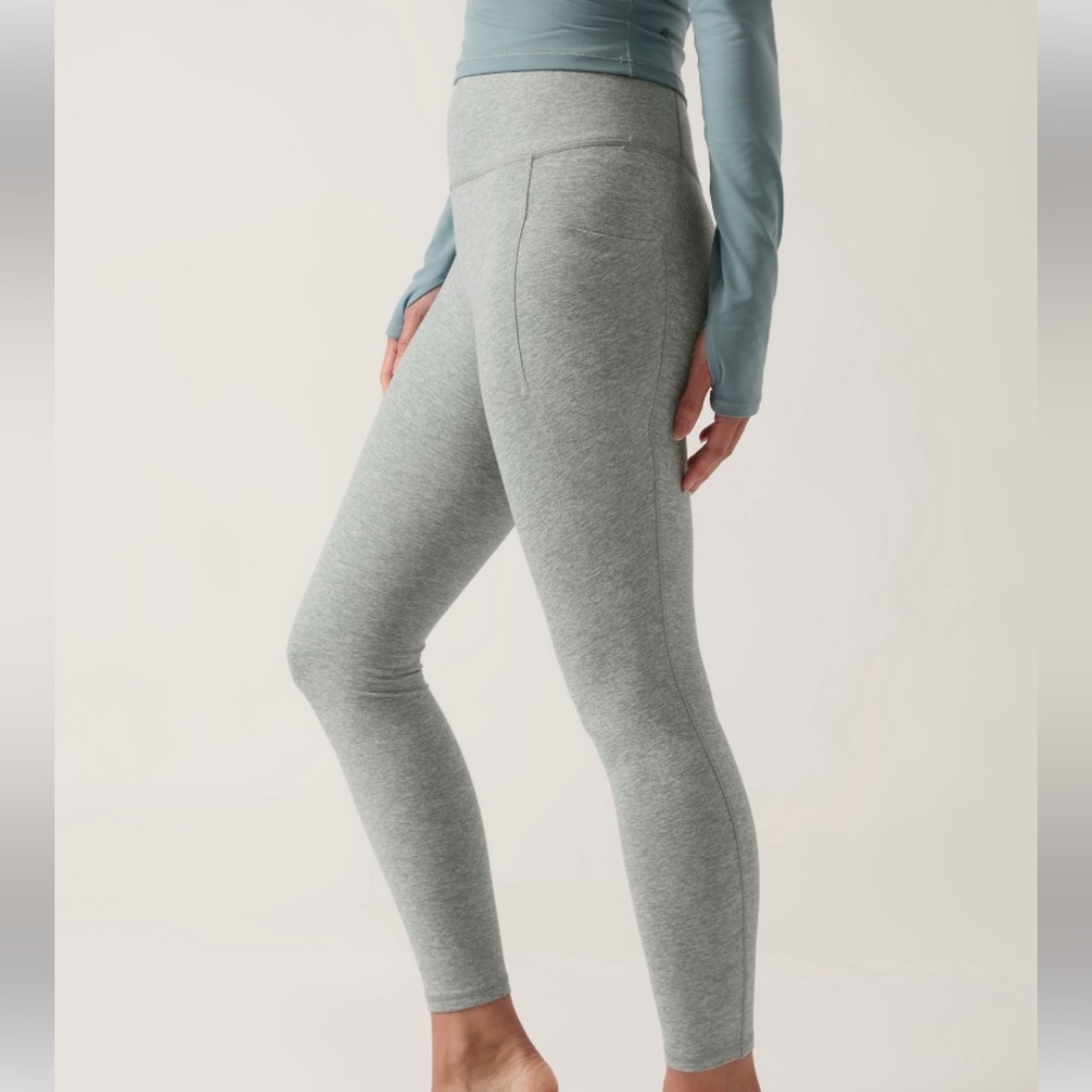 Athleta Tights Leggings Salutation Pocket II Softluxe  Yoga Gym Size Small